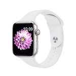 Kalebol Silikon-Uhrenarmband mit umgekehrter Schnalle, für Apple Watch 46 mm / 49 mm / 45 mm / 44 mm, für Apple Watch 42 mm / 41 mm / 40 mm / 38 mm