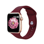 Kalebol Silikon-Uhrenarmband mit umgekehrter Schnalle, für Apple Watch 46 mm / 49 mm / 45 mm / 44 mm, für Apple Watch 42 mm / 41 mm / 40 mm / 38 mm
