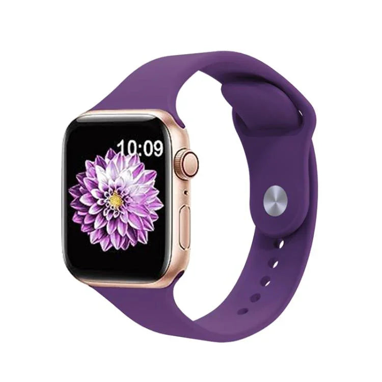 Kalebol Silikon-Uhrenarmband mit umgekehrter Schnalle, für Apple Watch 46 mm / 49 mm / 45 mm / 44 mm, für Apple Watch 42 mm / 41 mm / 40 mm / 38 mm