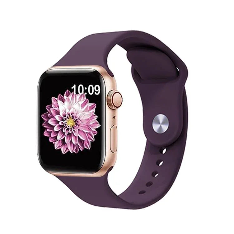 Kalebol Silikon-Uhrenarmband mit umgekehrter Schnalle, für Apple Watch 46 mm / 49 mm / 45 mm / 44 mm, für Apple Watch 42 mm / 41 mm / 40 mm / 38 mm