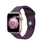 Kalebol Silikon-Uhrenarmband mit umgekehrter Schnalle, für Apple Watch 46 mm / 49 mm / 45 mm / 44 mm, für Apple Watch 42 mm / 41 mm / 40 mm / 38 mm