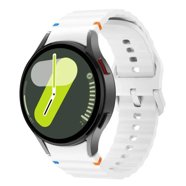 Kalebol Wave Stitching Silicone Watch Band, For Samsung Galaxy Watch 7  / 6 / 5 / 4
