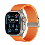 Kalebol Armband aus elastischem Nylon mit Fallschirmschnalle, passend für Apple Watch 46 mm / 49 mm / 45 mm / 44 mm und 42 mm / 41 mm / 40 mm / 38 mm