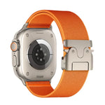 Kalebol Armband aus elastischem Nylon mit Fallschirmschnalle, passend für Apple Watch 46 mm / 49 mm / 45 mm / 44 mm und 42 mm / 41 mm / 40 mm / 38 mm