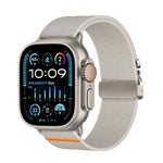 Kalebol Armband aus elastischem Nylon mit Fallschirmschnalle, passend für Apple Watch 46 mm / 49 mm / 45 mm / 44 mm und 42 mm / 41 mm / 40 mm / 38 mm