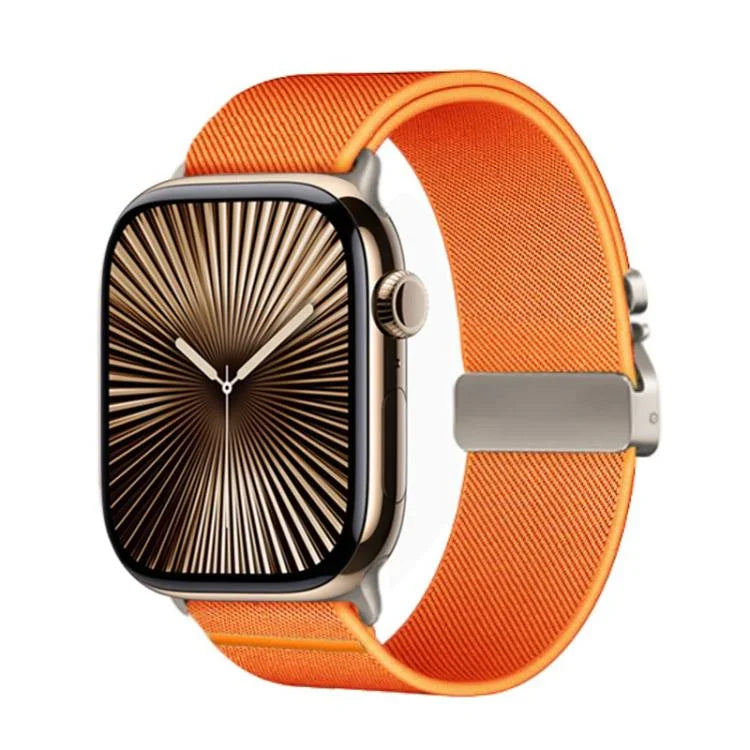Kalebol Armband aus elastischem Nylon mit Fallschirmschnalle, passend für Apple Watch 46 mm / 49 mm / 45 mm / 44 mm und 42 mm / 41 mm / 40 mm / 38 mm