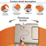 Kalebol Armband aus elastischem Nylon mit Fallschirmschnalle, passend für Apple Watch 46 mm / 49 mm / 45 mm / 44 mm und 42 mm / 41 mm / 40 mm / 38 mm