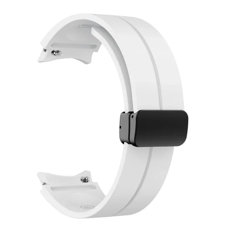 Kalebol Silikonarmband mit konkavem Faltverschluss und Magnetverschluss, für Samsung Galaxy Watch7 / 6 / 5