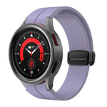 Kalebol Silikonarmband mit konkavem Faltverschluss und Magnetverschluss, für Samsung Galaxy Watch7 / 6 / 5