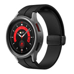 Kalebol Silikonarmband mit konkavem Faltverschluss und Magnetverschluss, für Samsung Galaxy Watch7 / 6 / 5