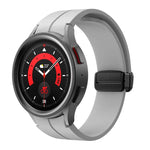 Kalebol Silikonarmband mit konkavem Faltverschluss und Magnetverschluss, für Samsung Galaxy Watch7 / 6 / 5
