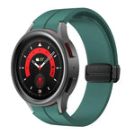 Kalebol Silikonarmband mit konkavem Faltverschluss und Magnetverschluss, für Samsung Galaxy Watch7 / 6 / 5