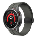 Kalebol Silikonarmband mit konkavem Faltverschluss und Magnetverschluss, für Samsung Galaxy Watch7 / 6 / 5