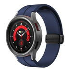 Kalebol Silikonarmband mit konkavem Faltverschluss und Magnetverschluss, für Samsung Galaxy Watch7 / 6 / 5