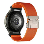 Elastisches Nylon-Uhrenarmband mit Druckknopfverschluss und Fallschirmschnalle, passend für Samsung Galaxy Watch 7 / 6 / 5 / 4