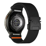 Elastisches Nylon-Uhrenarmband mit Druckknopfverschluss und Fallschirmschnalle, passend für Samsung Galaxy Watch 7 / 6 / 5 / 4