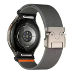 Elastisches Nylon-Uhrenarmband mit Druckknopfverschluss und Fallschirmschnalle, passend für Samsung Galaxy Watch 7 / 6 / 5 / 4