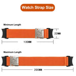 Elastisches Nylon-Uhrenarmband mit Druckknopfverschluss und Fallschirmschnalle, passend für Samsung Galaxy Watch 7 / 6 / 5 / 4
