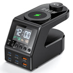 9-in-1 240W Multifunktionale Multi-Port-Ladestation mit Alarmfunktion, 9-in-1 240W
