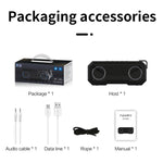 X8 Kabelloser Bluetooth-Lautsprecher IPX7 Wasserdicht Farblicht Subwoofer