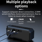 X8 Kabelloser Bluetooth-Lautsprecher IPX7 Wasserdicht Farblicht Subwoofer