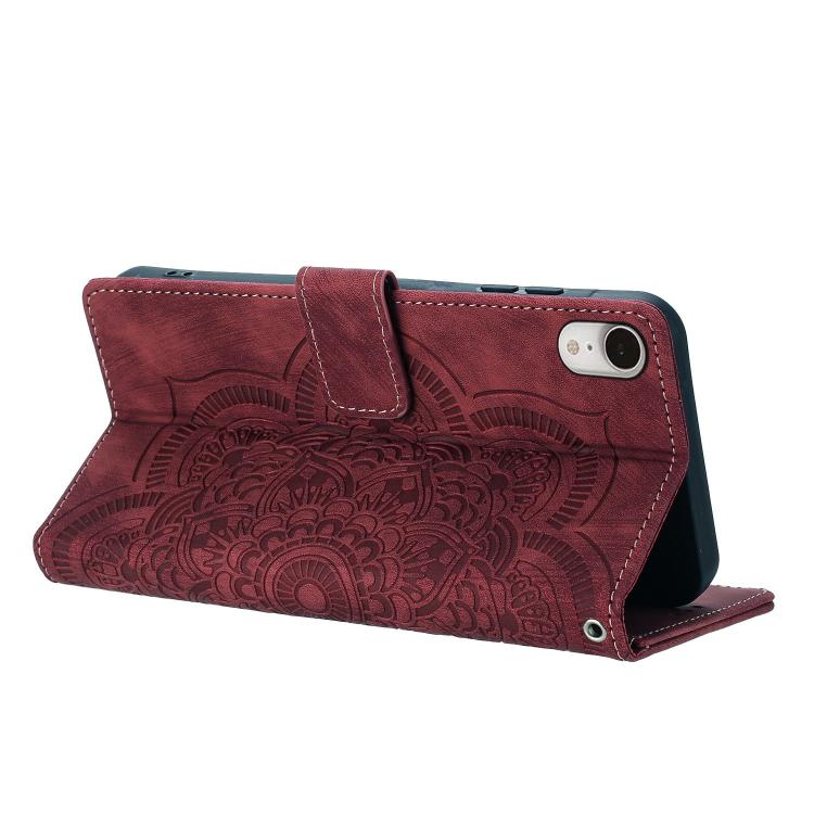 Handyhülle aus geprägtem Retro-Leder mit Mandala-Muster, für iPhone XR, für iPhone XS Max, für iPhone 7 Plus / 8 Plus