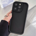 Stoßfester Rahmen, mattierte präzise Loch-TPU-Handyhülle, für iPhone 17e / 16e, für iPhone 17 Pro Max, für iPhone 17 Pro, für iPhone 17, für iPhone Air, für iPhone 16 Pro Max