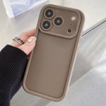 Stoßfester Rahmen, mattierte präzise Loch-TPU-Handyhülle, für iPhone 17e / 16e, für iPhone 17 Pro Max, für iPhone 17 Pro, für iPhone 17, für iPhone Air, für iPhone 16 Pro Max