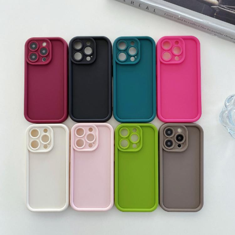 Stoßfester Rahmen, mattierte präzise Loch-TPU-Handyhülle, für iPhone 17e / 16e, für iPhone 17 Pro Max, für iPhone 17 Pro, für iPhone 17, für iPhone Air, für iPhone 16 Pro Max