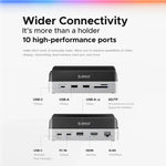 ORICO VS10 Mini Dock Desktop-Erweiterung Multifunktionshalterung für Mac Mini 2024, ohne Speicher