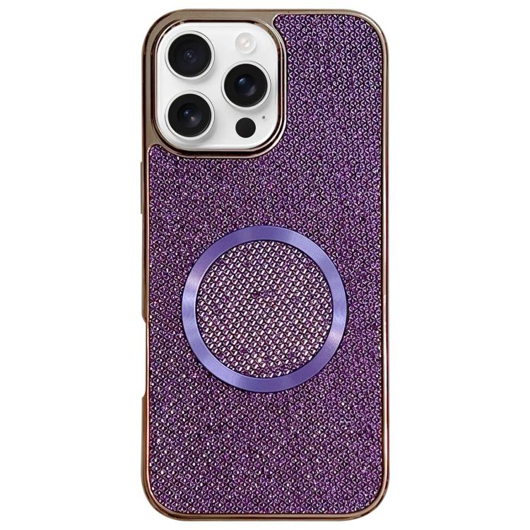 Galvanisierte PC-Glitzer-Körner MagSafe Handyhülle, für iPhone 17 Pro Max, für iPhone 17 Pro, für iPhone 16 Pro Max, für iPhone 16 Pro, für iPhone 16 Plus, für iPhone 16, für iPhone 15 Pro Max, für iPhone 15 Pro