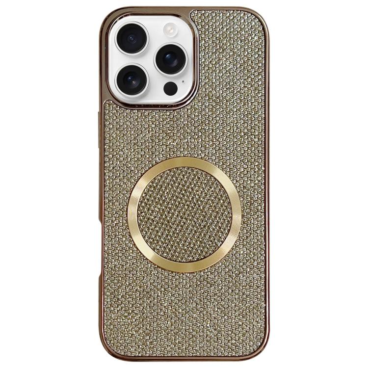 Galvanisierte PC-Glitzer-Körner MagSafe Handyhülle, für iPhone 17 Pro Max, für iPhone 17 Pro, für iPhone 16 Pro Max, für iPhone 16 Pro, für iPhone 16 Plus, für iPhone 16, für iPhone 15 Pro Max, für iPhone 15 Pro