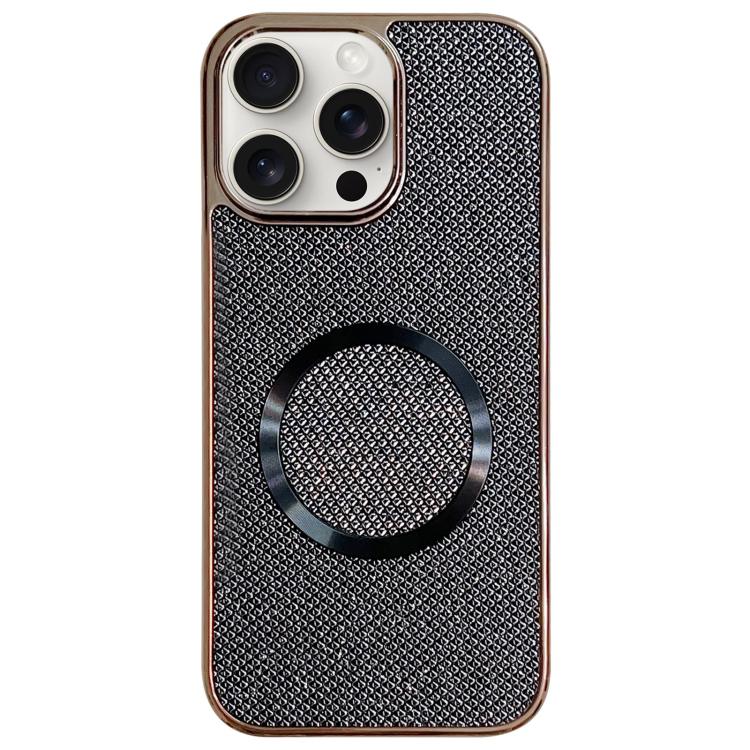 Galvanisierte PC-Glitzer-Körner MagSafe Handyhülle, für iPhone 17 Pro Max, für iPhone 17 Pro, für iPhone 16 Pro Max, für iPhone 16 Pro, für iPhone 16 Plus, für iPhone 16, für iPhone 15 Pro Max, für iPhone 15 Pro