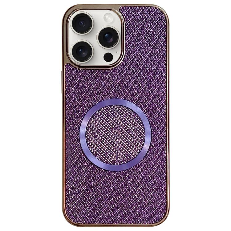 Galvanisierte PC-Glitzer-Körner MagSafe Handyhülle, für iPhone 17 Pro Max, für iPhone 17 Pro, für iPhone 16 Pro Max, für iPhone 16 Pro, für iPhone 16 Plus, für iPhone 16, für iPhone 15 Pro Max, für iPhone 15 Pro