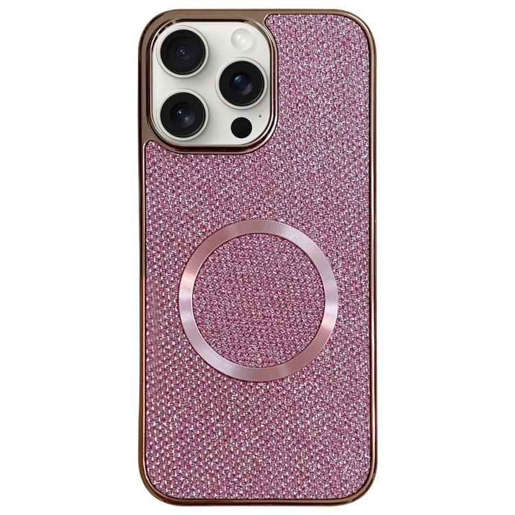 Galvanisierte PC-Glitzer-Körner MagSafe Handyhülle, für iPhone 17 Pro Max, für iPhone 17 Pro, für iPhone 16 Pro Max, für iPhone 16 Pro, für iPhone 16 Plus, für iPhone 16, für iPhone 15 Pro Max, für iPhone 15 Pro