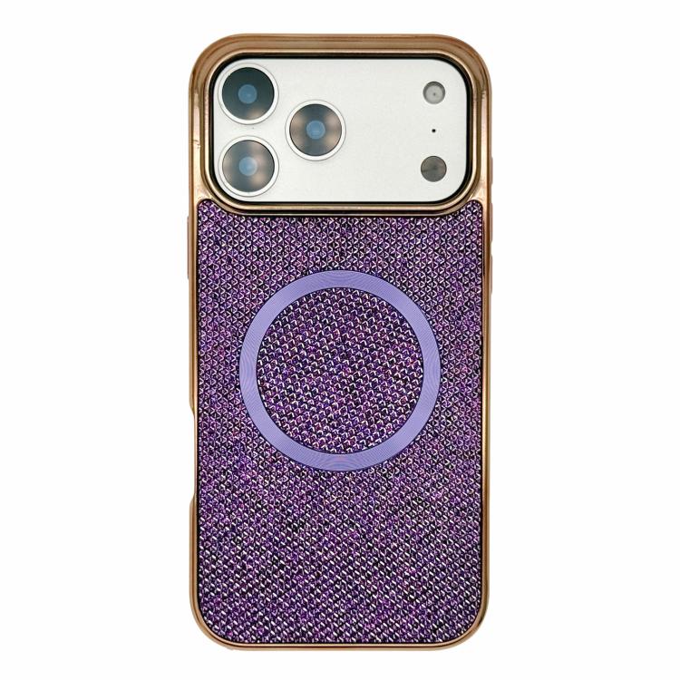 Galvanisierte PC-Glitzer-Körner MagSafe Handyhülle, für iPhone 17 Pro Max, für iPhone 17 Pro, für iPhone 16 Pro Max, für iPhone 16 Pro, für iPhone 16 Plus, für iPhone 16, für iPhone 15 Pro Max, für iPhone 15 Pro