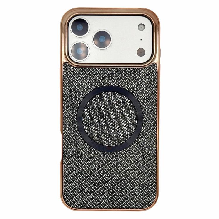Galvanisierte PC-Glitzer-Körner MagSafe Handyhülle, für iPhone 17 Pro Max, für iPhone 17 Pro, für iPhone 16 Pro Max, für iPhone 16 Pro, für iPhone 16 Plus, für iPhone 16, für iPhone 15 Pro Max, für iPhone 15 Pro