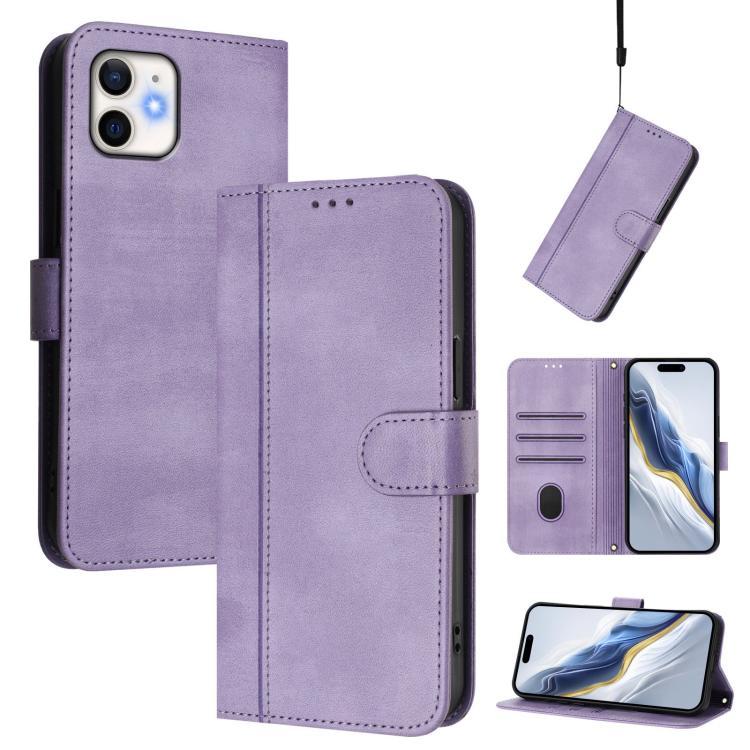 Linien-Naht Schnallen Retro Leder Handyhülle, Für iPhone 11 Pro Max, Für iPhone 11, Für iPhone 11 Pro, Für iPhone X / XS, Für iPhone XR, Für iPhone XS Max