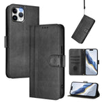 Linien-Naht Schnallen Retro Leder Handyhülle, Für iPhone 11 Pro Max, Für iPhone 11, Für iPhone 11 Pro, Für iPhone X / XS, Für iPhone XR, Für iPhone XS Max