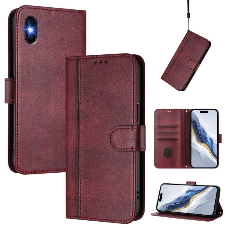Linien-Naht Schnallen Retro Leder Handyhülle, Für iPhone 11 Pro Max, Für iPhone 11, Für iPhone 11 Pro, Für iPhone X / XS, Für iPhone XR, Für iPhone XS Max