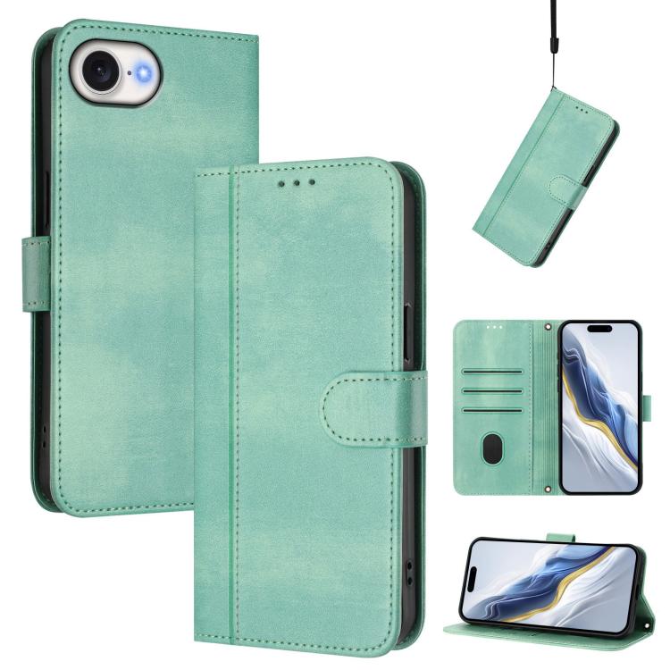 Handyhülle aus Retro-Leder mit geflochtenem Schnallenverschluss, für iPhone 17e / 16e, für iPhone 17 Pro Max, für iPhone 17 Pro, für iPhone 17, für iPhone Air, für iPhone 16 Pro Max