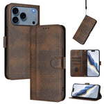 Handyhülle aus Retro-Leder mit geflochtenem Schnallenverschluss, für iPhone 17e / 16e, für iPhone 17 Pro Max, für iPhone 17 Pro, für iPhone 17, für iPhone Air, für iPhone 16 Pro Max