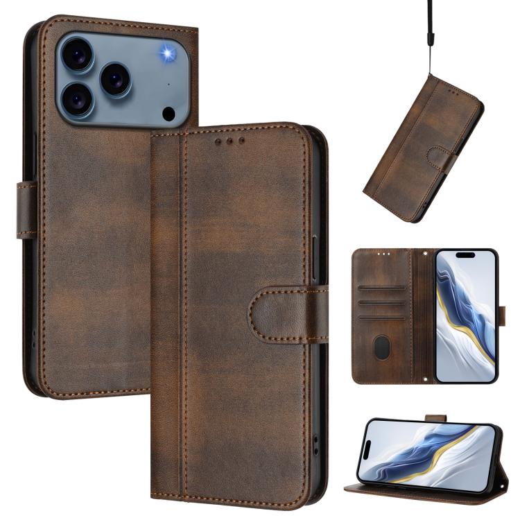 Handyhülle aus Retro-Leder mit geflochtenem Schnallenverschluss, für iPhone 17e / 16e, für iPhone 17 Pro Max, für iPhone 17 Pro, für iPhone 17, für iPhone Air, für iPhone 16 Pro Max