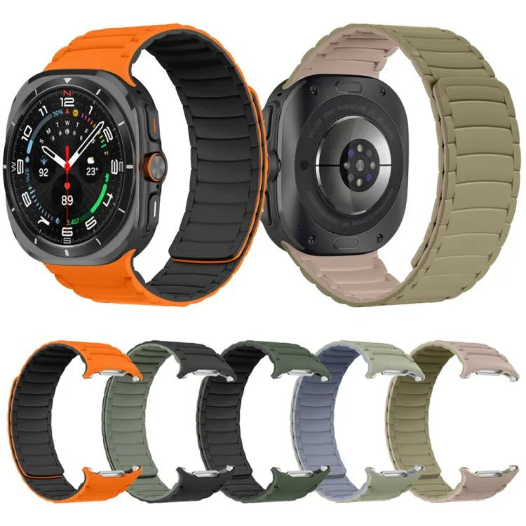 Magnetisches Sportarmband aus Silikon für Samsung Galaxy Watch Ultra 47 mm / Ultra 2025