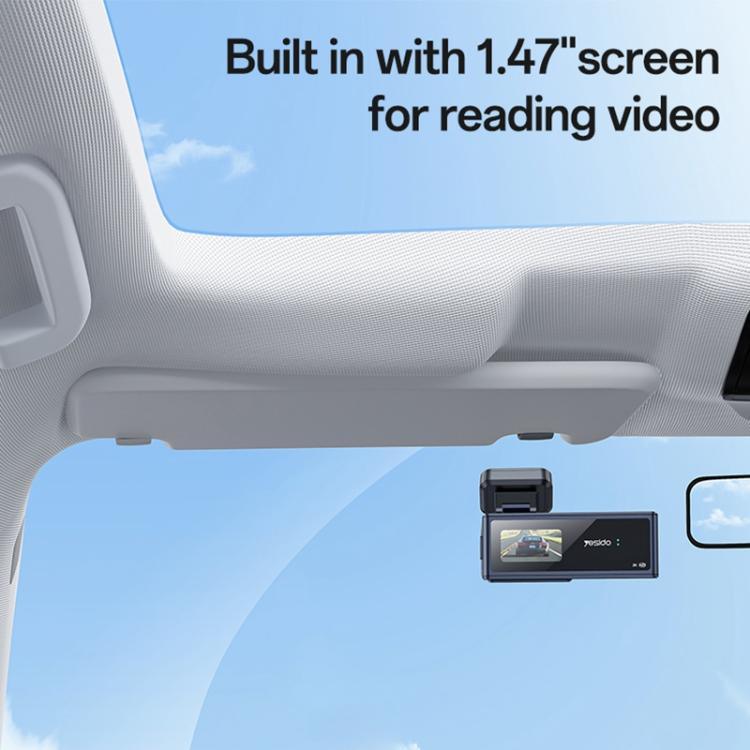 Yesido KM22 1K HD Dual Dashcam Auto-Fahrrekorder mit 1,47-Zoll-Bildschirm, KM22