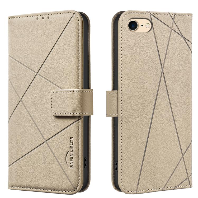 Geometrisches Muster RFID Leder Handyhülle, Für iPhone 6 / 7 / 8 / SE, Für iPhone 13 Pro Max, Für iPhone 13 Pro, Für iPhone 12 / 12 Pro, Für iPhone 12 Pro Max, Für iPhone 11 Pro Max, Für iPhone 11, Für iPhone 11 Pro