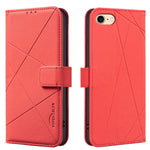 Geometrisches Muster RFID Leder Handyhülle, Für iPhone 6 / 7 / 8 / SE, Für iPhone 13 Pro Max, Für iPhone 13 Pro, Für iPhone 12 / 12 Pro, Für iPhone 12 Pro Max, Für iPhone 11 Pro Max, Für iPhone 11, Für iPhone 11 Pro