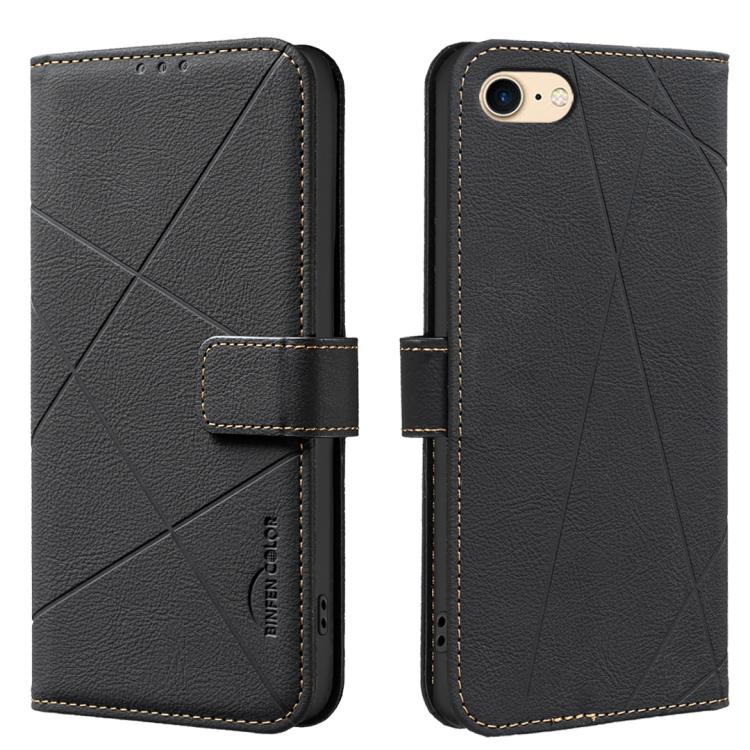 Geometrisches Muster RFID Leder Handyhülle, Für iPhone 6 / 7 / 8 / SE, Für iPhone 13 Pro Max, Für iPhone 13 Pro, Für iPhone 12 / 12 Pro, Für iPhone 12 Pro Max, Für iPhone 11 Pro Max, Für iPhone 11, Für iPhone 11 Pro