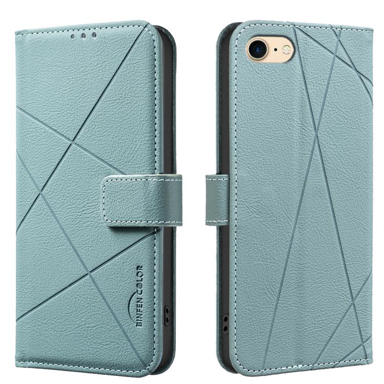 Geometrisches Muster RFID Leder Handyhülle, Für iPhone 6 / 7 / 8 / SE, Für iPhone 13 Pro Max, Für iPhone 13 Pro, Für iPhone 12 / 12 Pro, Für iPhone 12 Pro Max, Für iPhone 11 Pro Max, Für iPhone 11, Für iPhone 11 Pro