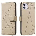 Geometrisches Muster RFID Leder Handyhülle, Für iPhone 6 / 7 / 8 / SE, Für iPhone 13 Pro Max, Für iPhone 13 Pro, Für iPhone 12 / 12 Pro, Für iPhone 12 Pro Max, Für iPhone 11 Pro Max, Für iPhone 11, Für iPhone 11 Pro